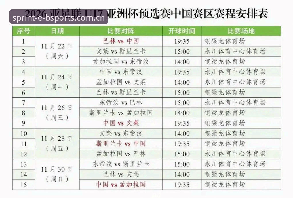 U17世界杯抽签结果全面解析：中国足球少年军团面临严峻考验